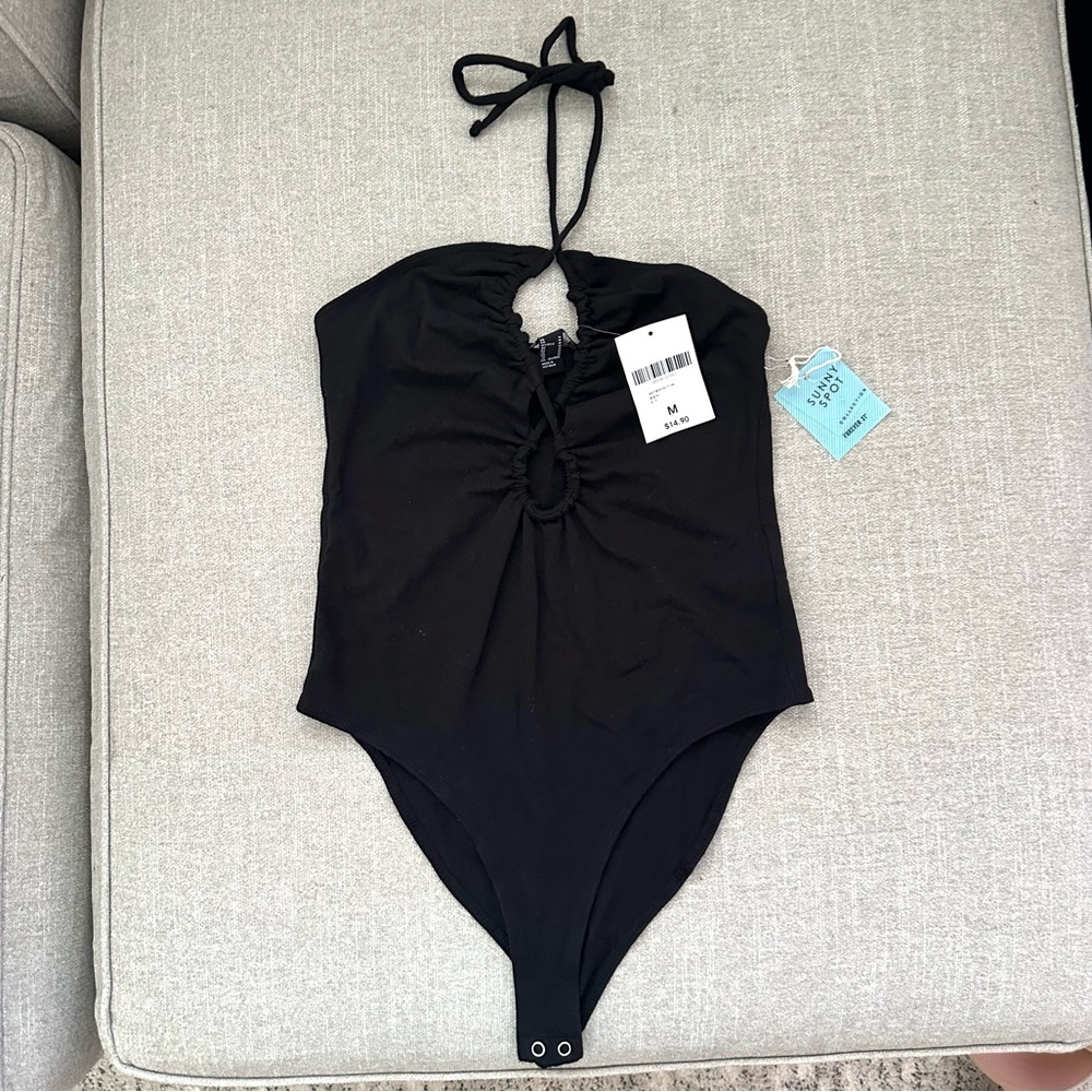 NWT Forever 21 Black Bodysuit